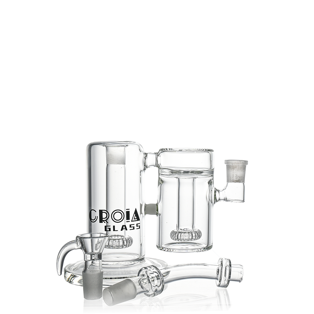 10" Dual-Chamber External Recycler Bong | Croia Glass - view 2 | BDDbrands