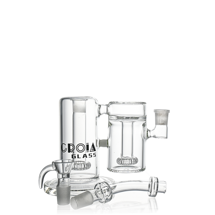 10" Dual-Chamber External Recycler Bong | Croia Glass