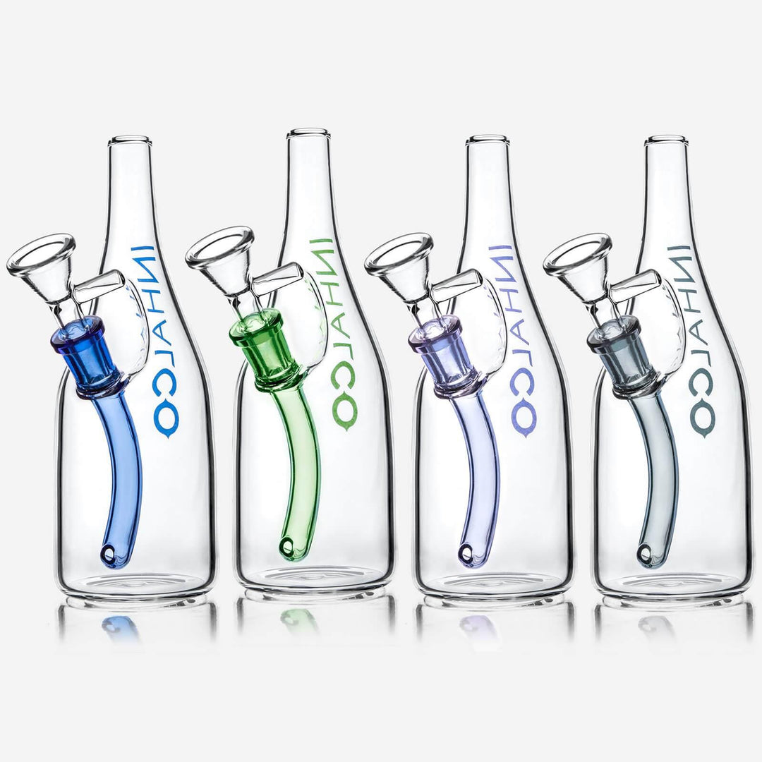 Sake Bottle Glass Water Bong - view 13 | BDDbrands