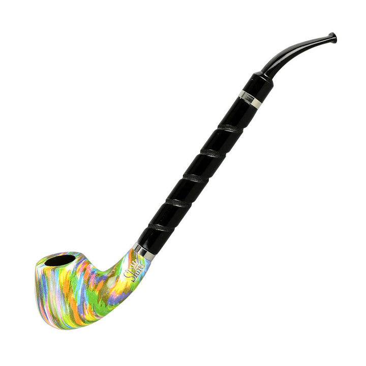 Pulsar Shire Pipes The Twister | Bent Brandy Spiral Stem Rainbow Wood Pipe by Gift Guru | BDDbrands