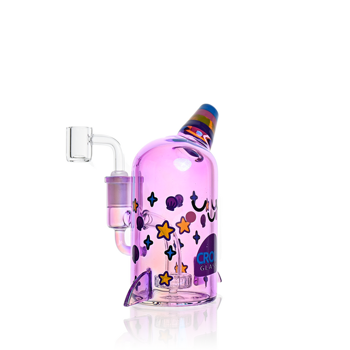 Cute Narwhal Dab Rig – Mini Showerhead Perc Rig | Croia Glass