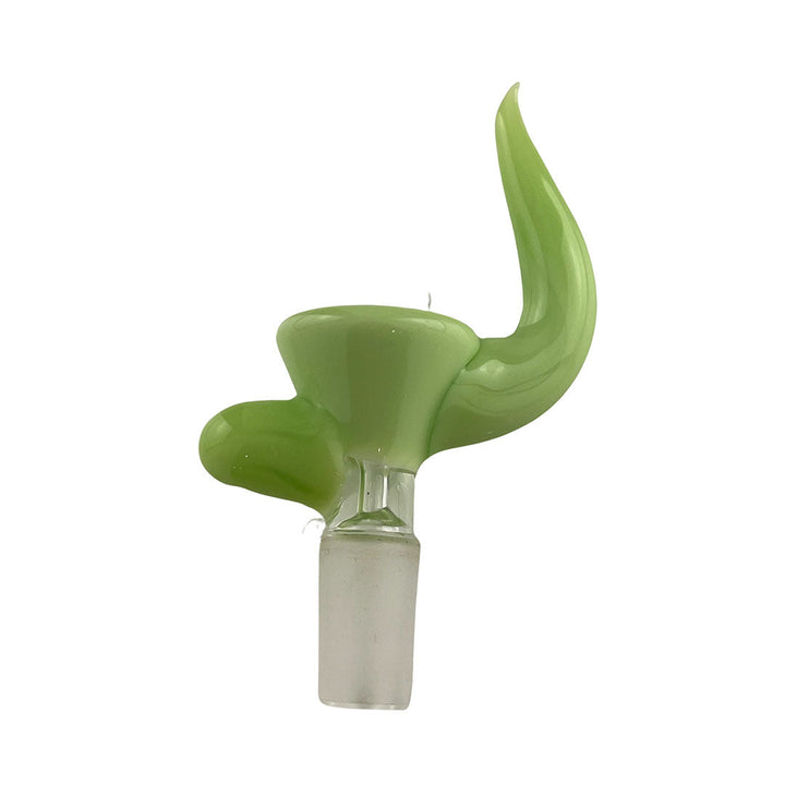 14MM Slime Green Horn Bowl by MAV GLASS | BDDbrands