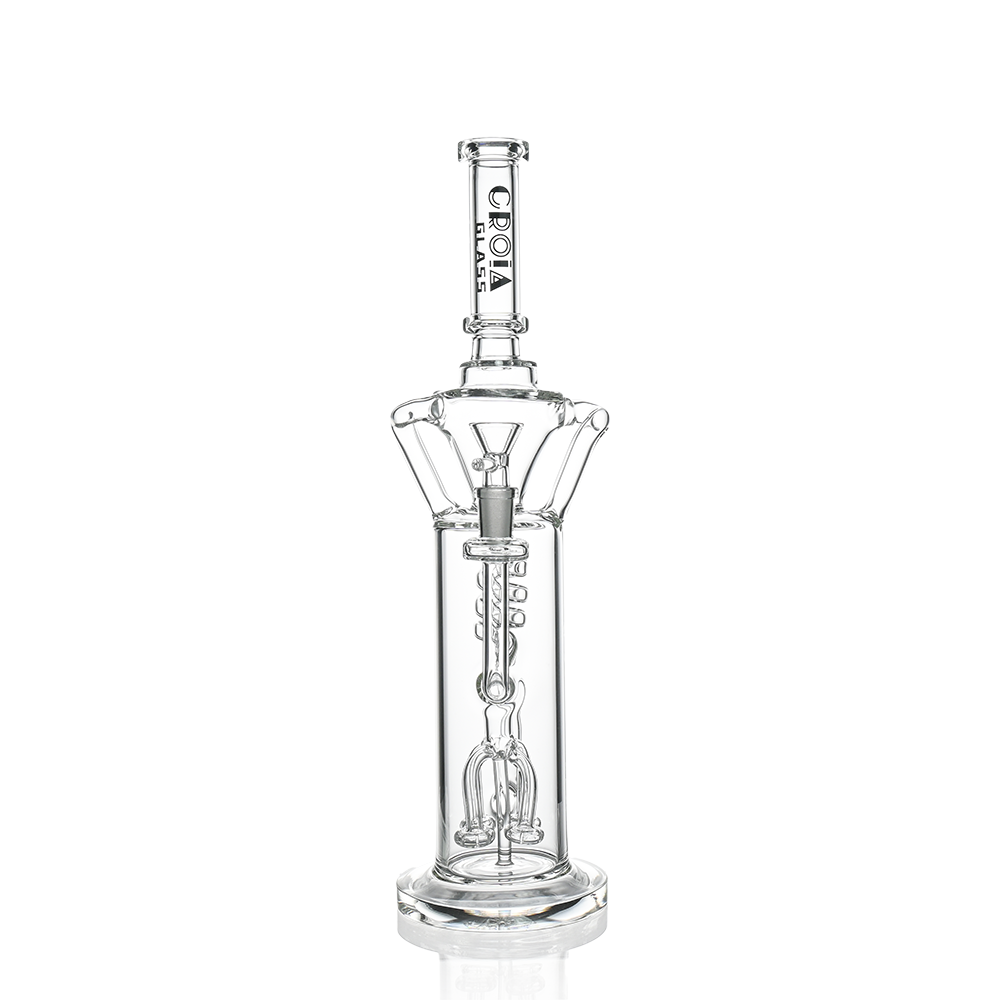 15" Scientific Glass Bong with Tree Perc & Spiral Cooling | Croia Glass - view 5 | BDDbrands