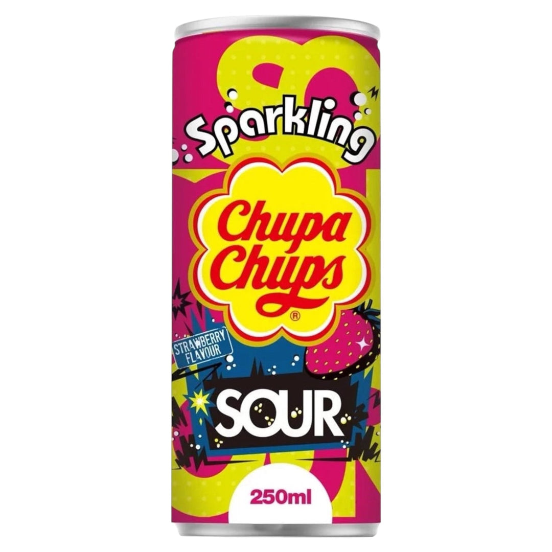 Chupa Chups Sparkling Sour Strawberry 250mL (KOREA) by Chupa Chups | BDDbrands
