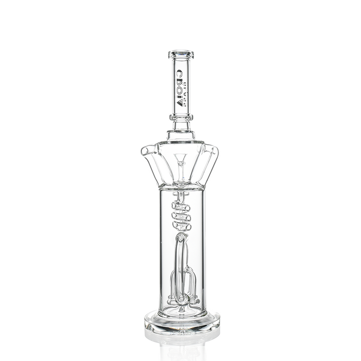 15" Scientific Glass Bong with Tree Perc & Spiral Cooling | Croia Glass - view 4 | BDDbrands