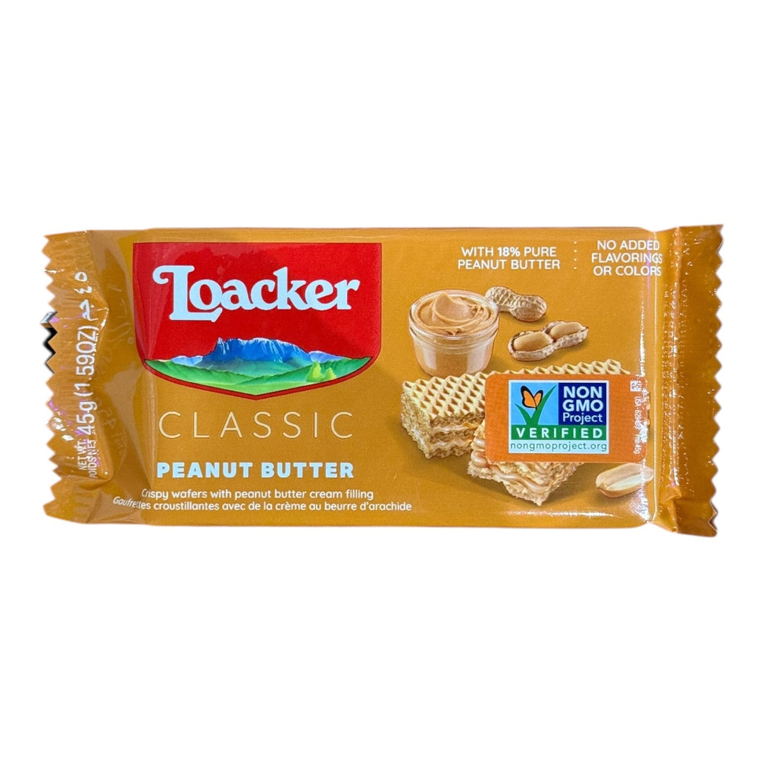 Loacker Classic Peanut Butter Wafers 45g (AUSTRIA) by Loacker | BDDbrands