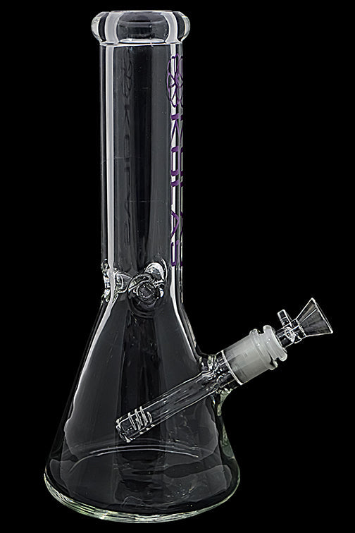 Clear Straight Tube 7mm Beaker Water Pipe (12")