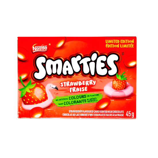 Smarties Strawberry 45g (CANADA) by Nestle | BDDbrands