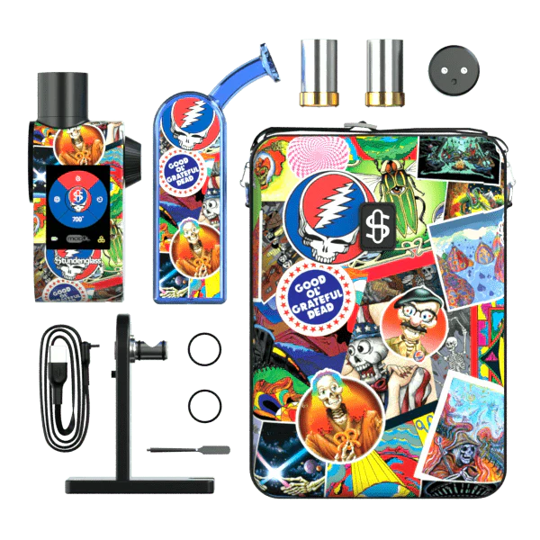 Stündenglass Modül + Dok Deluxe Travel Set - Grateful Dead (Legacy Patchwork)