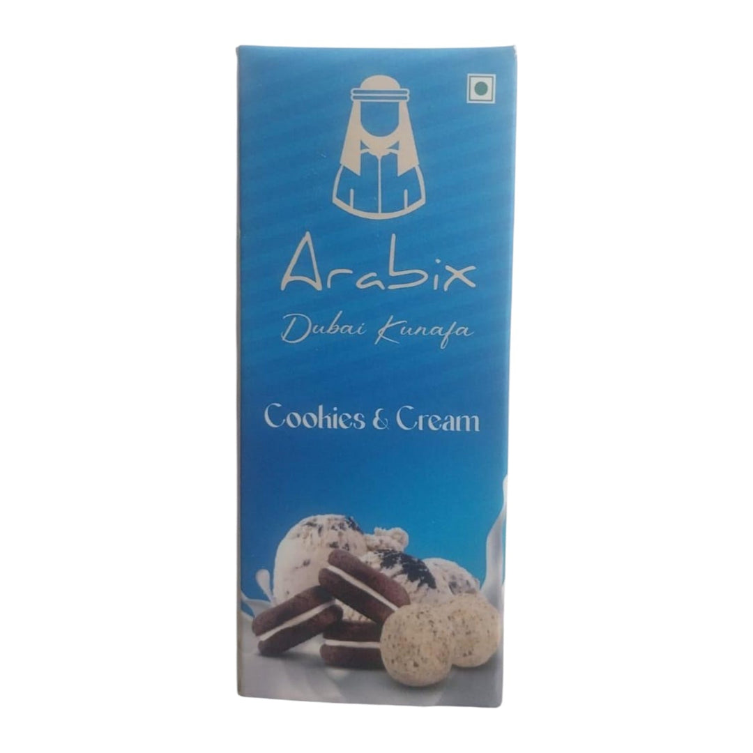 Arabix Dubai Kunafa Chocolate Cookies & Cream 82g (INDIA)