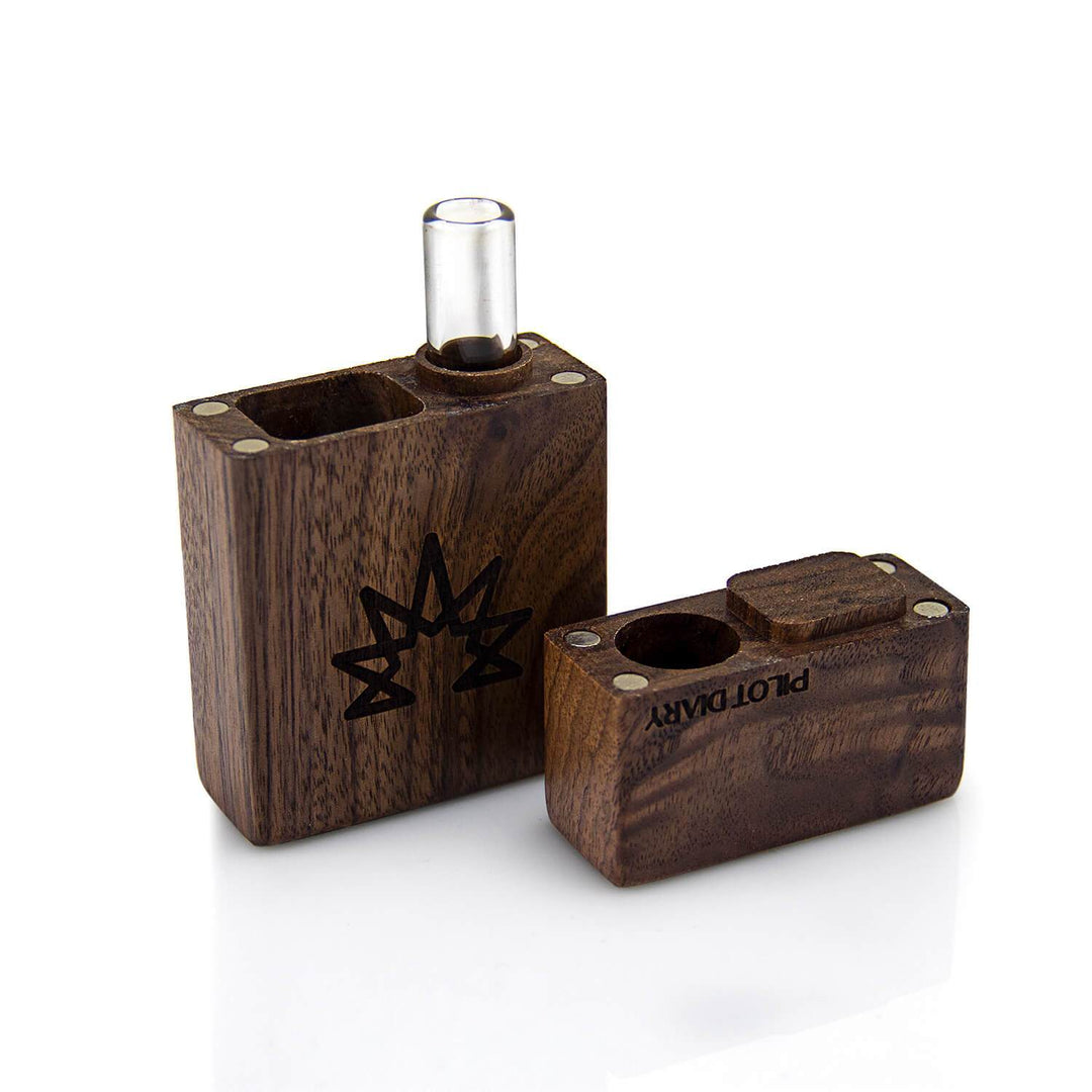 Wood Dugout With Glass One Hitter Pipe - view 4 | BDDbrands