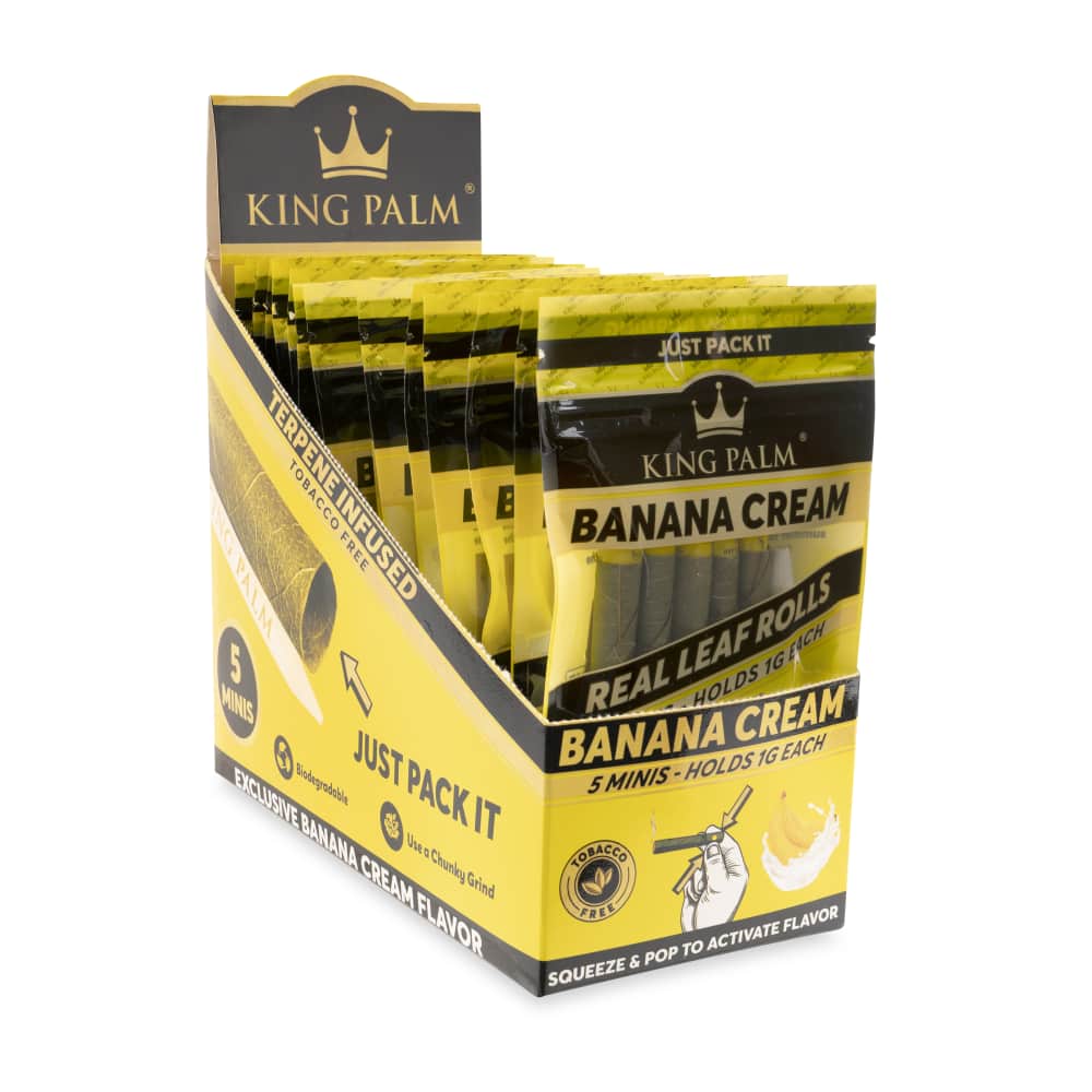 King Palm 5pk Mini Flavored Leaf Tubes – 15ct Display
