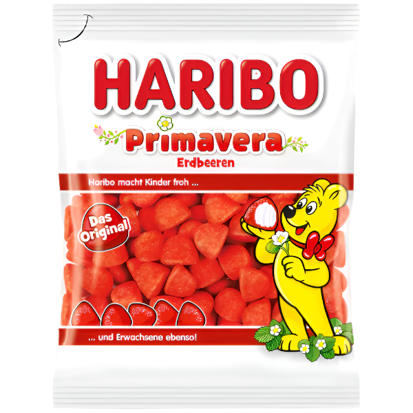 Haribo Candy Primavera Erdbeeren 100g (GERMANY)