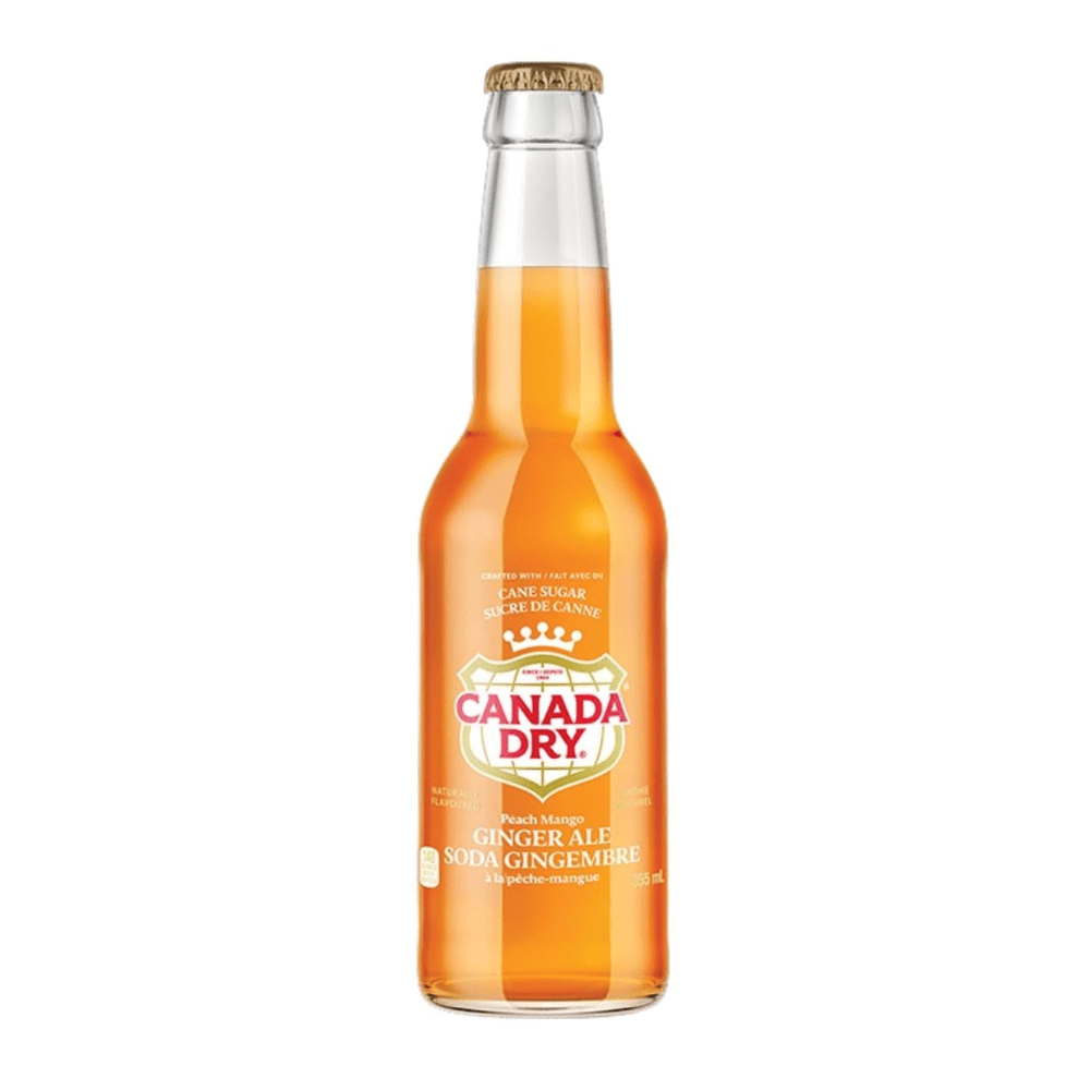 Canada Dry Peach Mango Ginger Ale 355mL (CANADA) by Dr. Pepper | BDDbrands