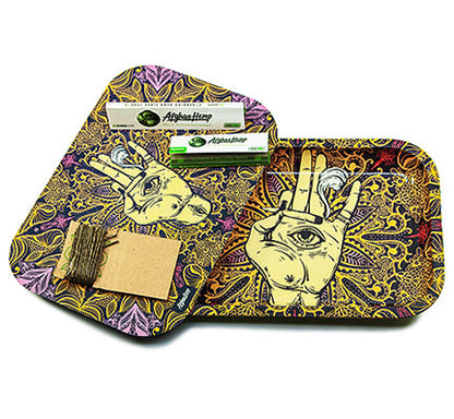 Afghan Hemp - Metal Tray Kit w/ Magnetic Lid (8 colors)