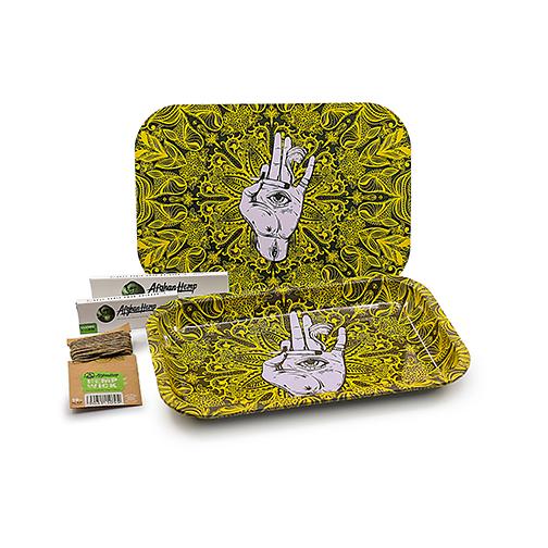 Afghan Hemp - Metal Tray Kit w/ Magnetic Lid (8 colors)