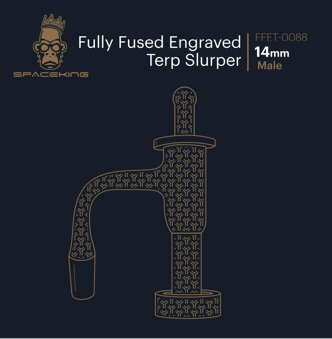 Space King Fully Fused Engraved Terp Slurper