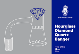 Space King Hourglass Diamond Banger Kit (Blue Gray)