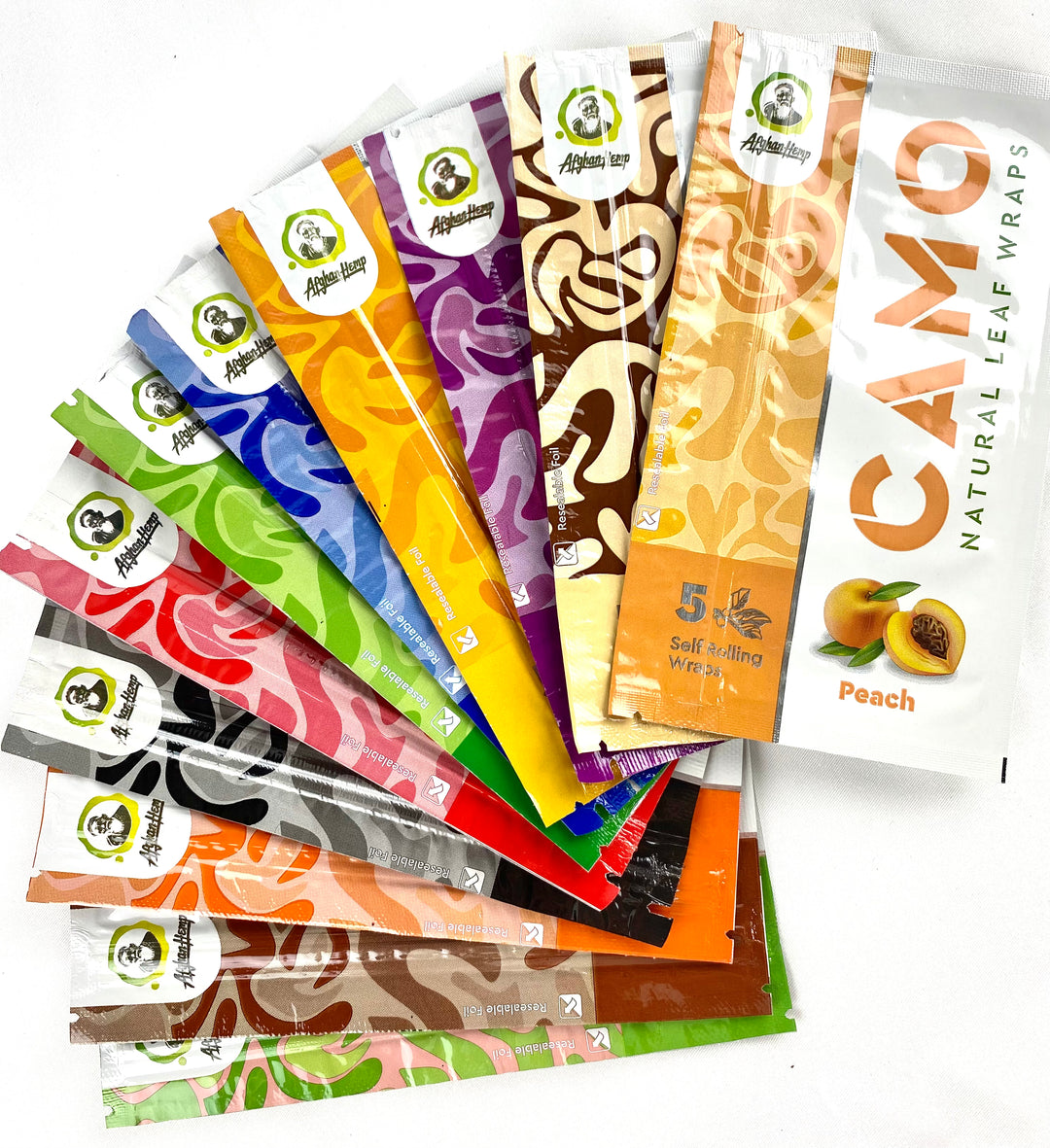 CAMO self-rolling leaf wraps (11 Flavor Sampler Pack)