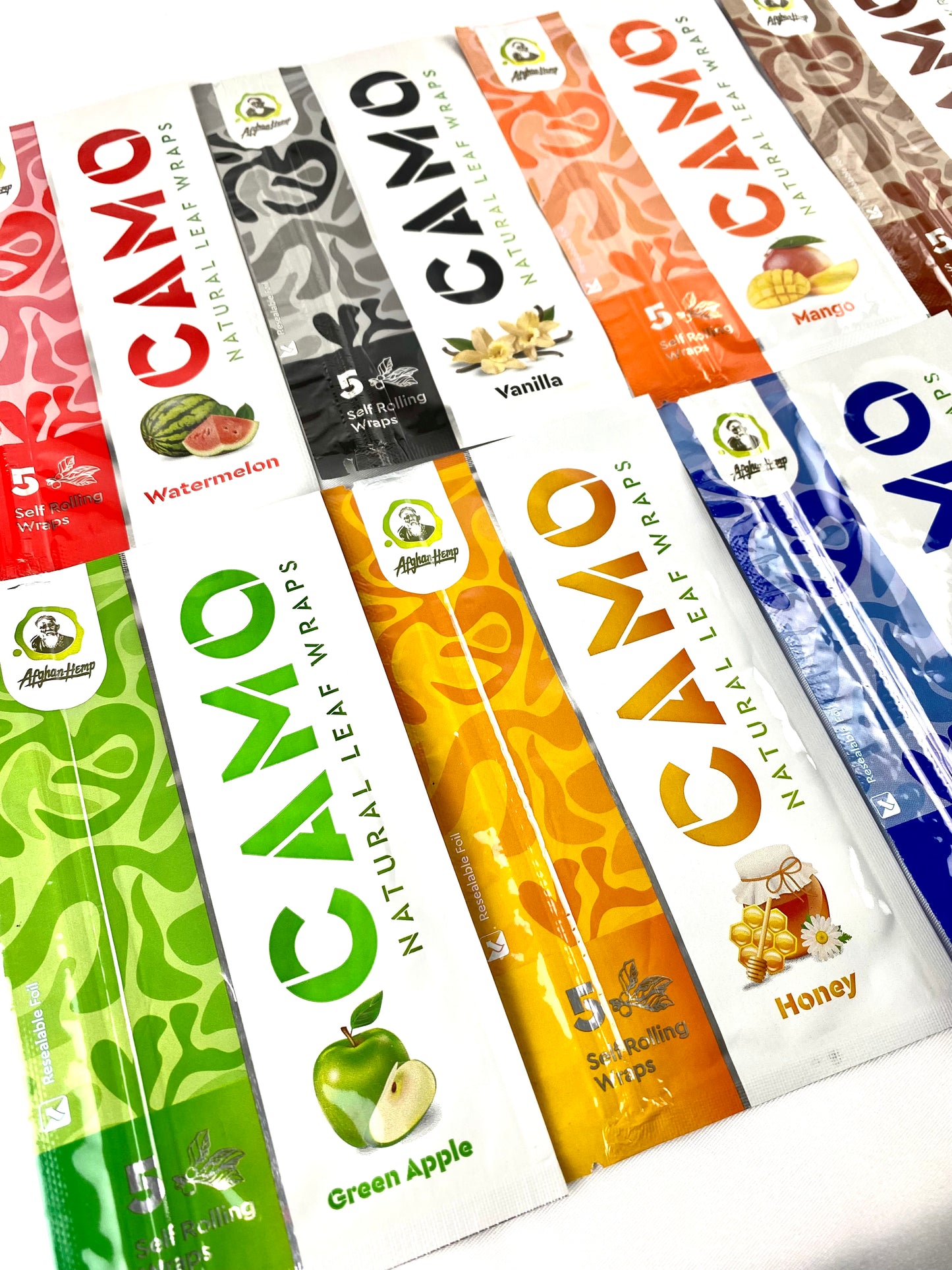CAMO self-rolling leaf wraps (11 Flavor Sampler Pack)