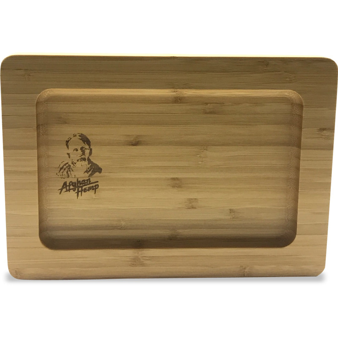 Afghan Hemp - Wooden Rolling Tray (3 Sizes)