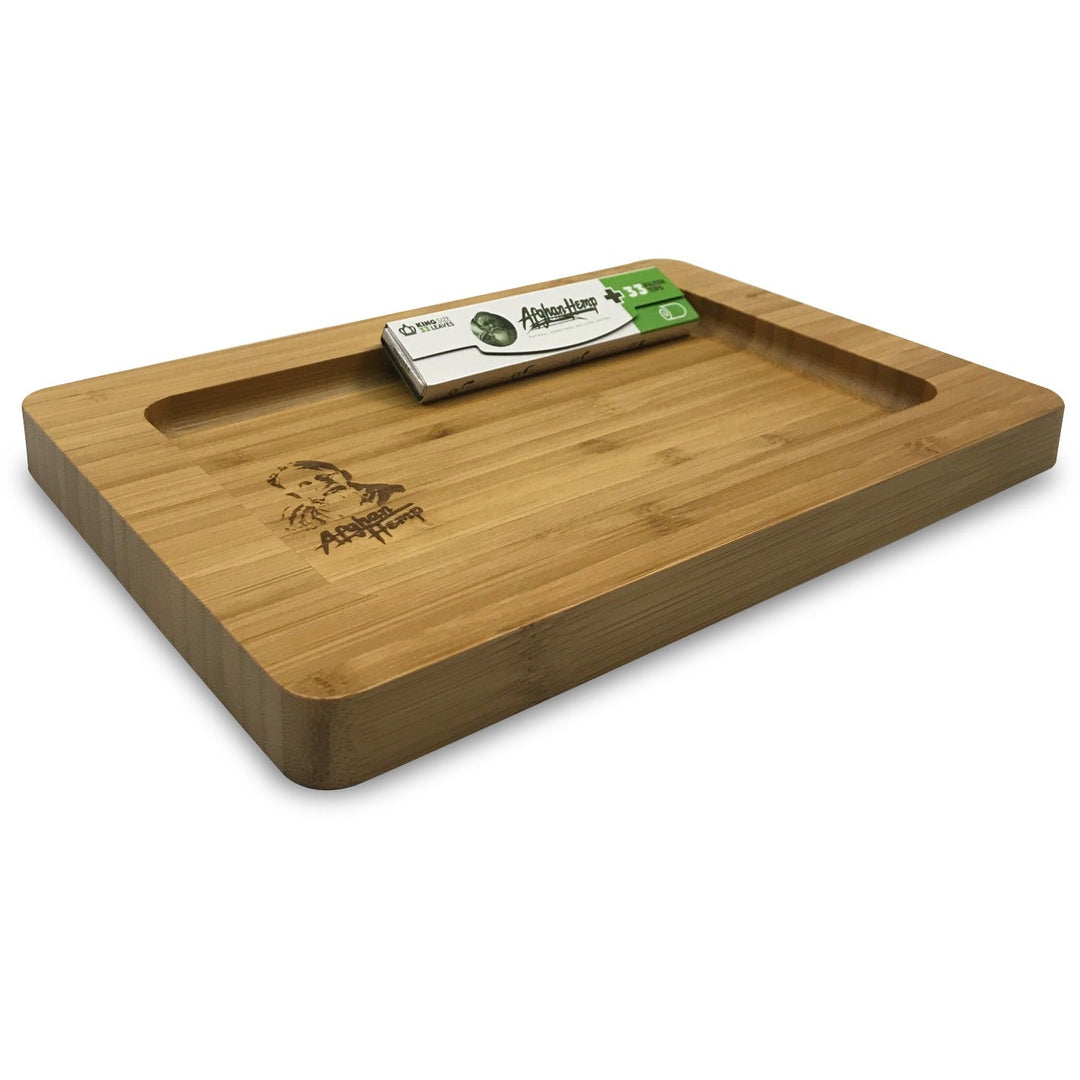 Afghan Hemp - Wooden Rolling Tray (3 Sizes)