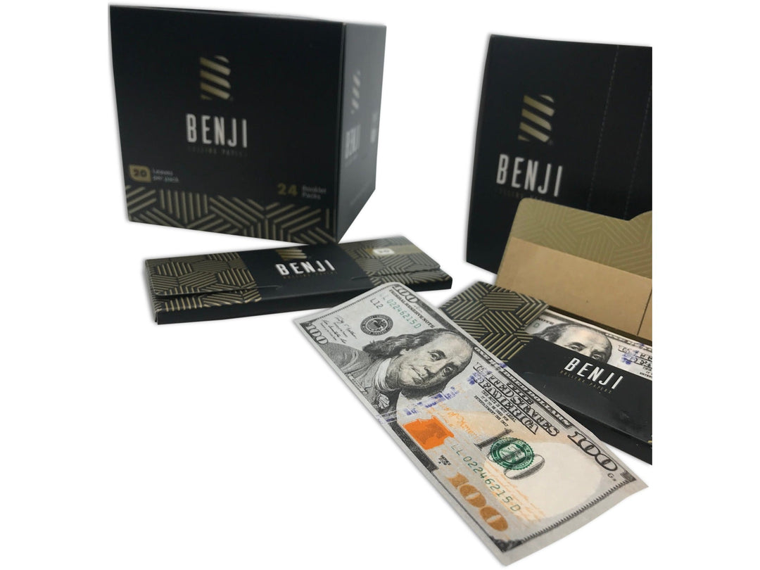 Benji $100 print Rolling Paper (5 pack)