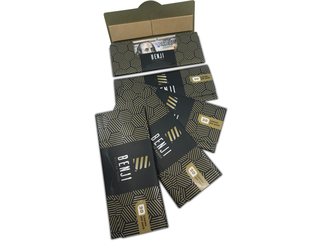 Benji $100 print Rolling Paper (5 pack)