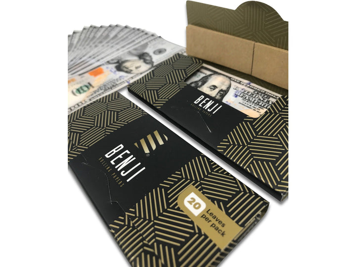 Benji $100 Print Rolling Paper Booklets (3 pack)