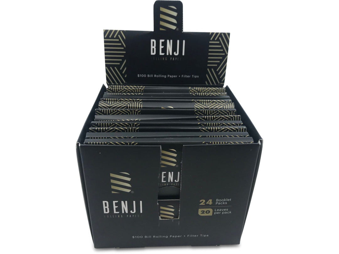 Benji $100 print Rolling Paper Booklets (box of 24)