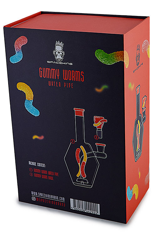 Space King Gummy Worms Water Pipe